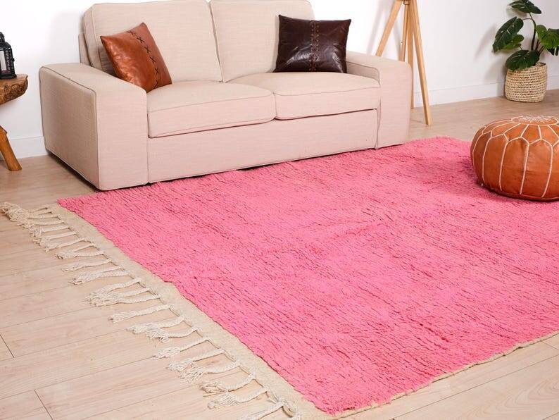 Handwoven natural wool rug 1.5/2.5 m