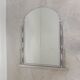 Miroir Art Déco biseauté, cadre en aluminium, années 1930