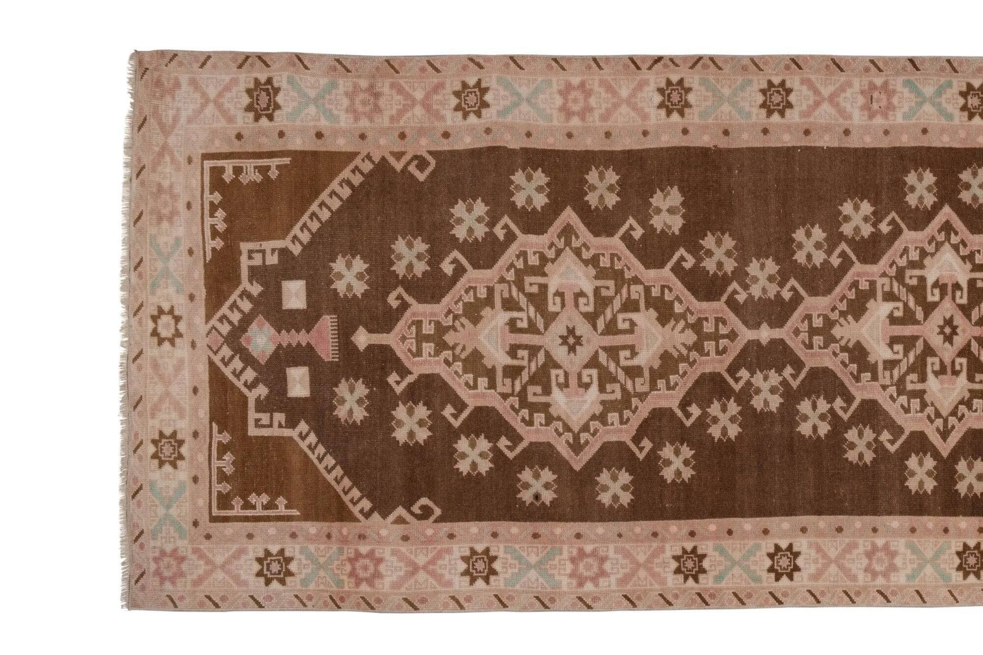Tapis de couloir turc vintage