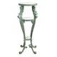 Patinated cast iron harness with marble tops