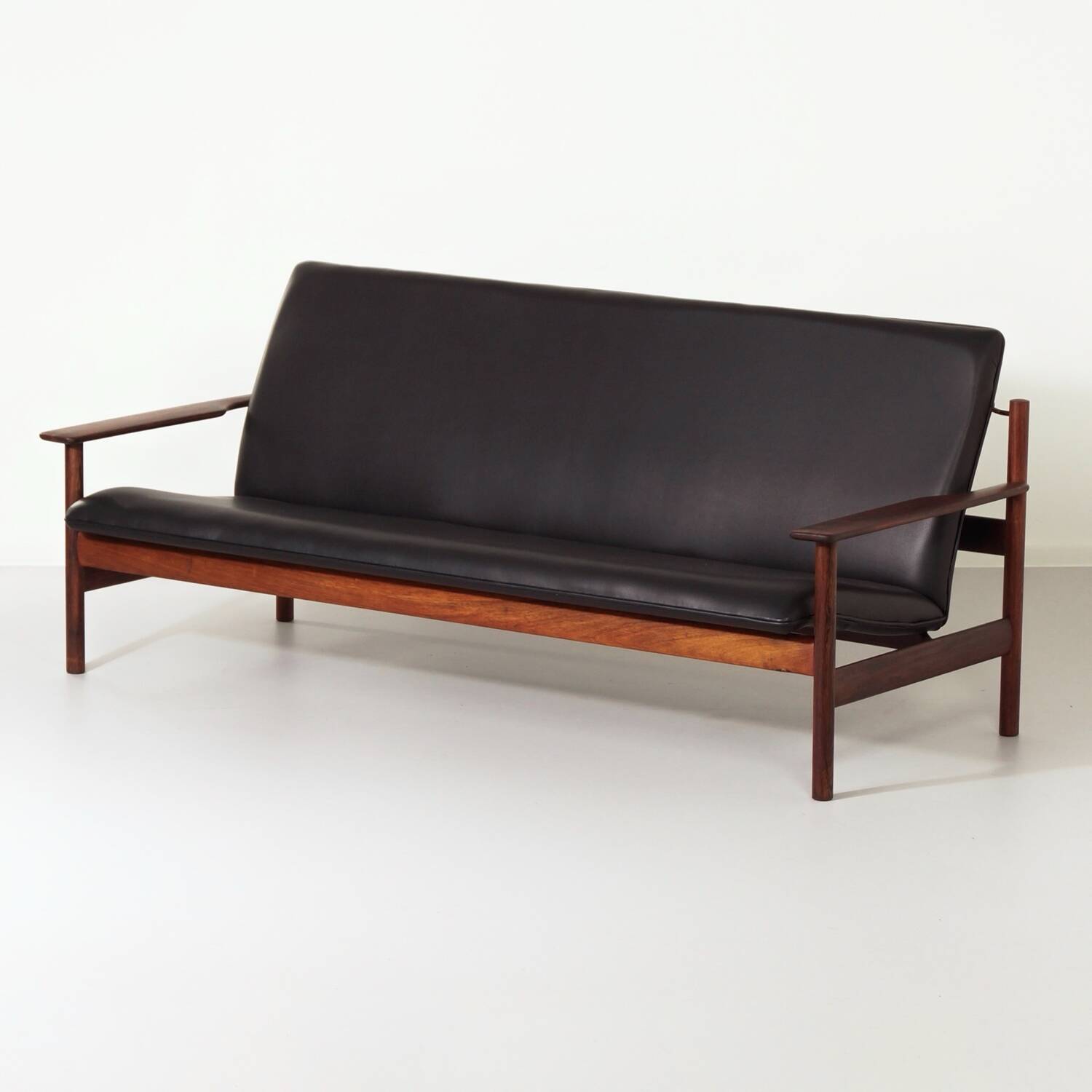 Lounge set by sven ivar dysthe for dokka møbler, 1960s – new black leather