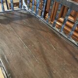 Black lacquered teak rocking chair