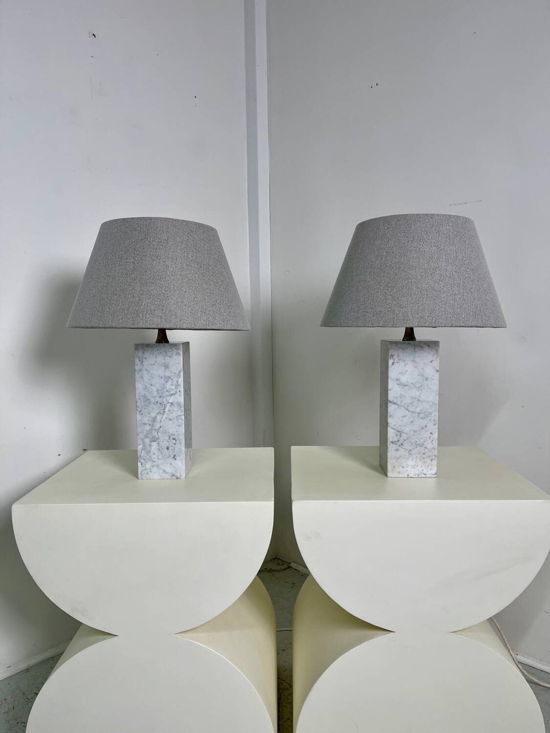 Pair of Barbier house lamps 1960