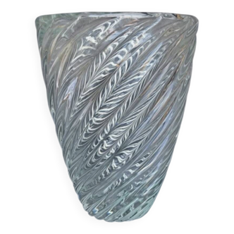 Venini Carlo Scarpa Signé Vase En Verre De Murano Tourbillon Des Années 1940