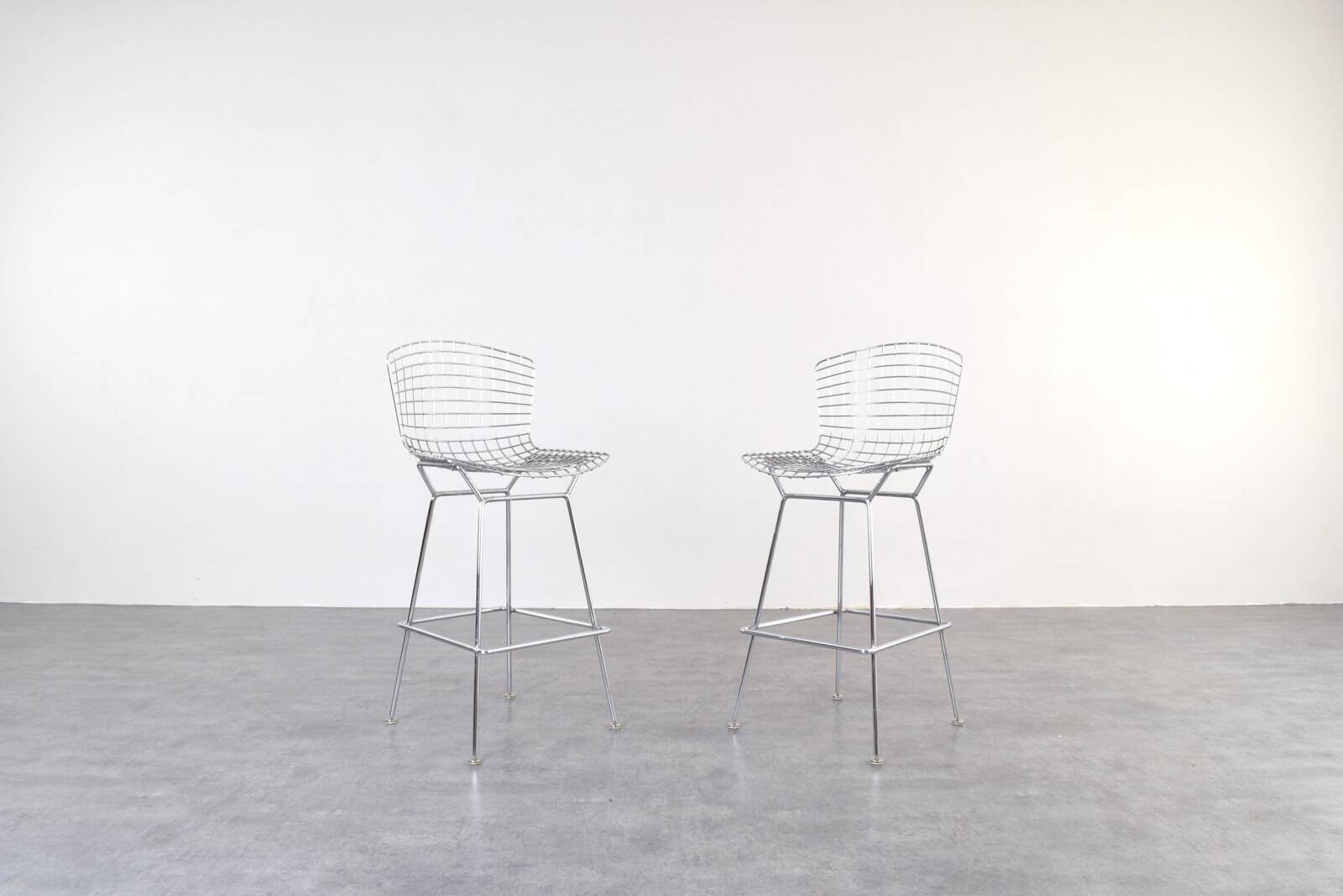 Tabourets de bar vintage conçus par Harry Bertoia pour Knoll International, années 1970, ensemble de