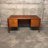 Mid-Century German Teak Executive Desk from Wilhelm Renz, 1960s