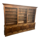 Bibliotheque meuble d'apothicaire en noyer