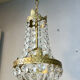Small basket chandelier hot air balloon