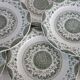 8 fine earthenware dessert plates