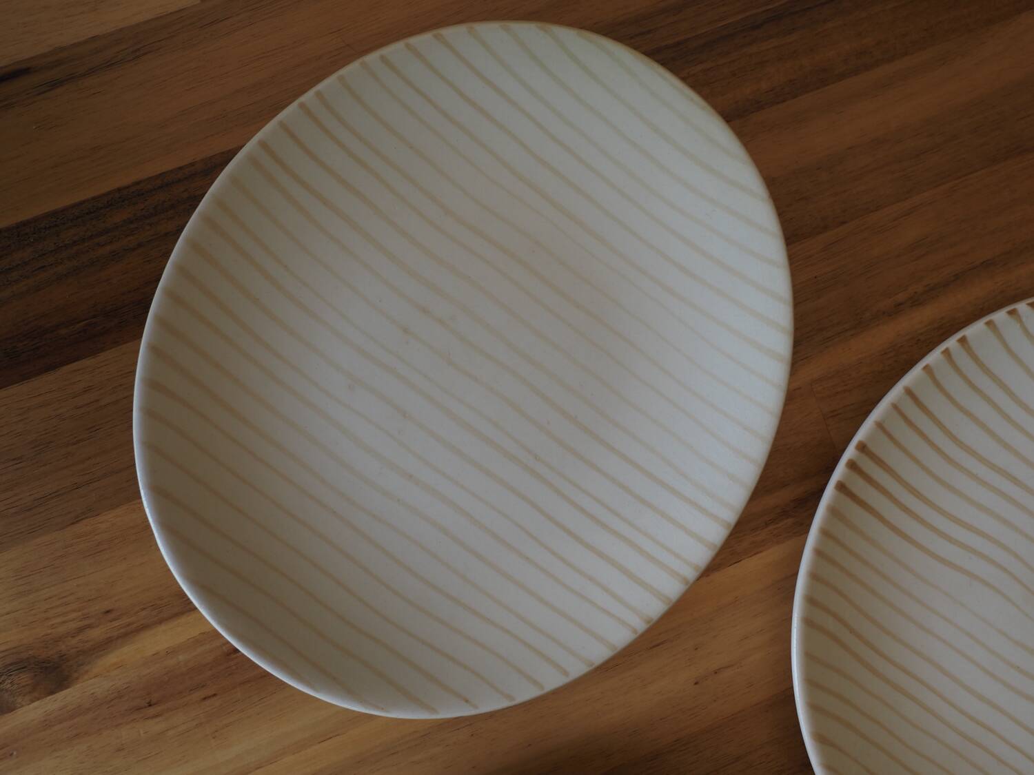3 oval flat plates Salins model Jamaica (rare)