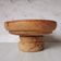 Compotier elm carved wood