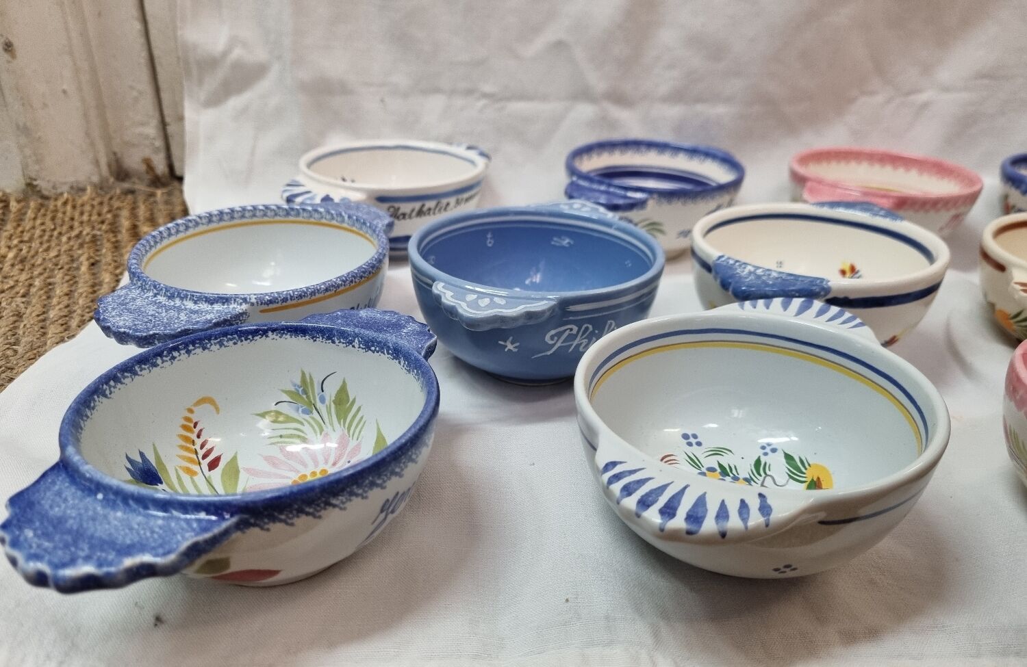 Henriot Quimper ear bowls 1960 to 1992