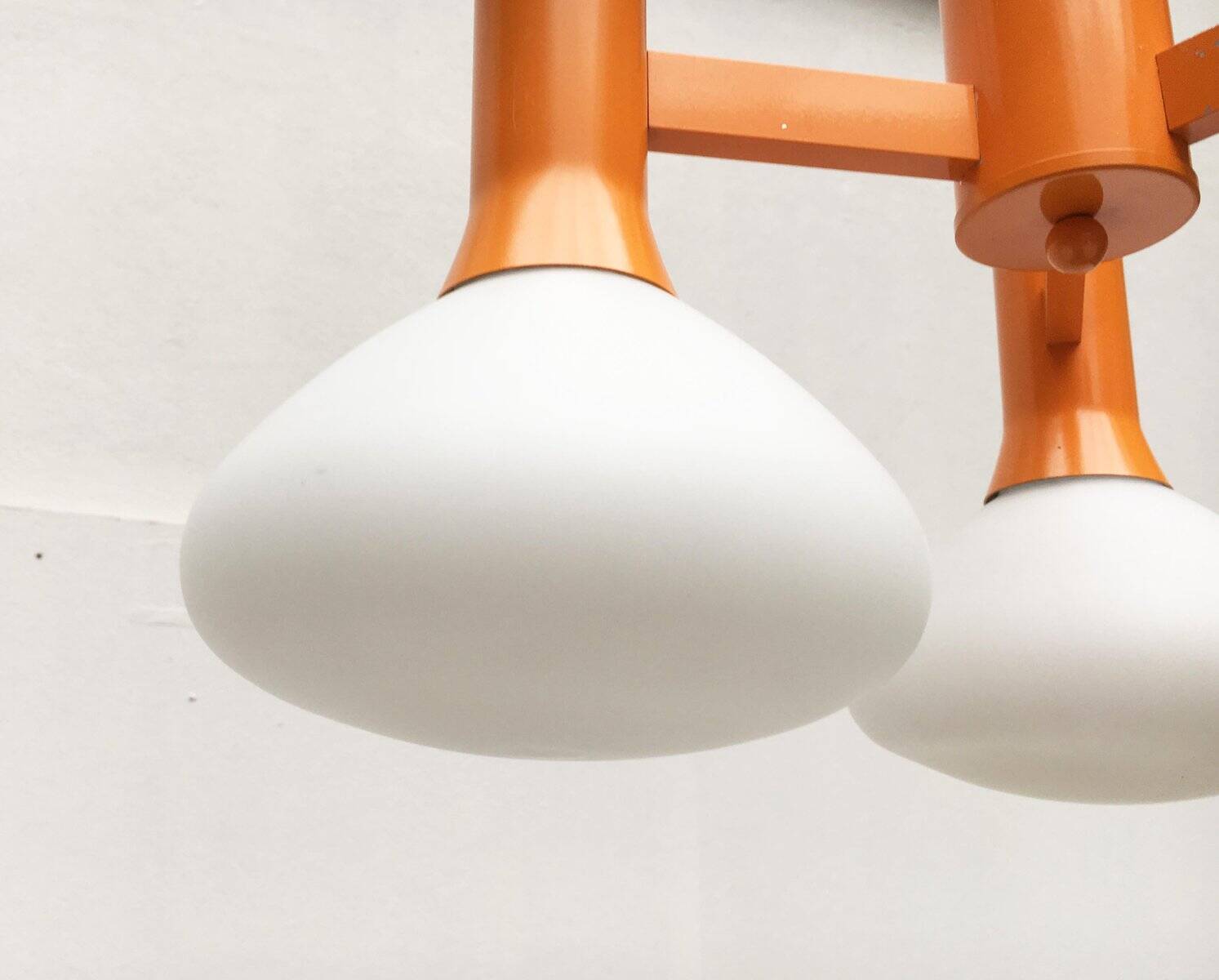 Orange Vintage Space Age Pendant Lamp