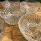 6 vintage cut-glass coffee cups in very good condition