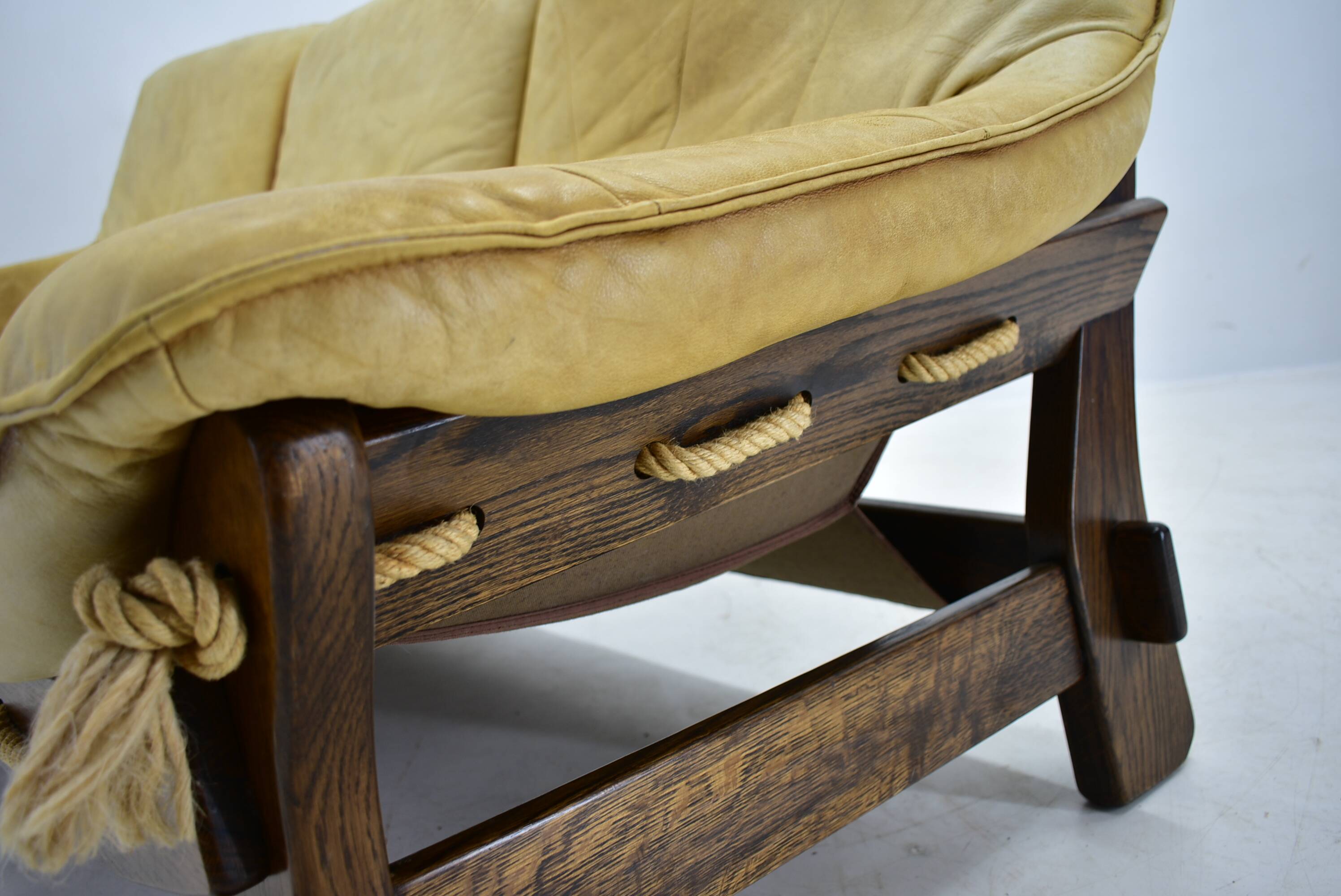 1970s Three Seater leather Sofa , Brazil