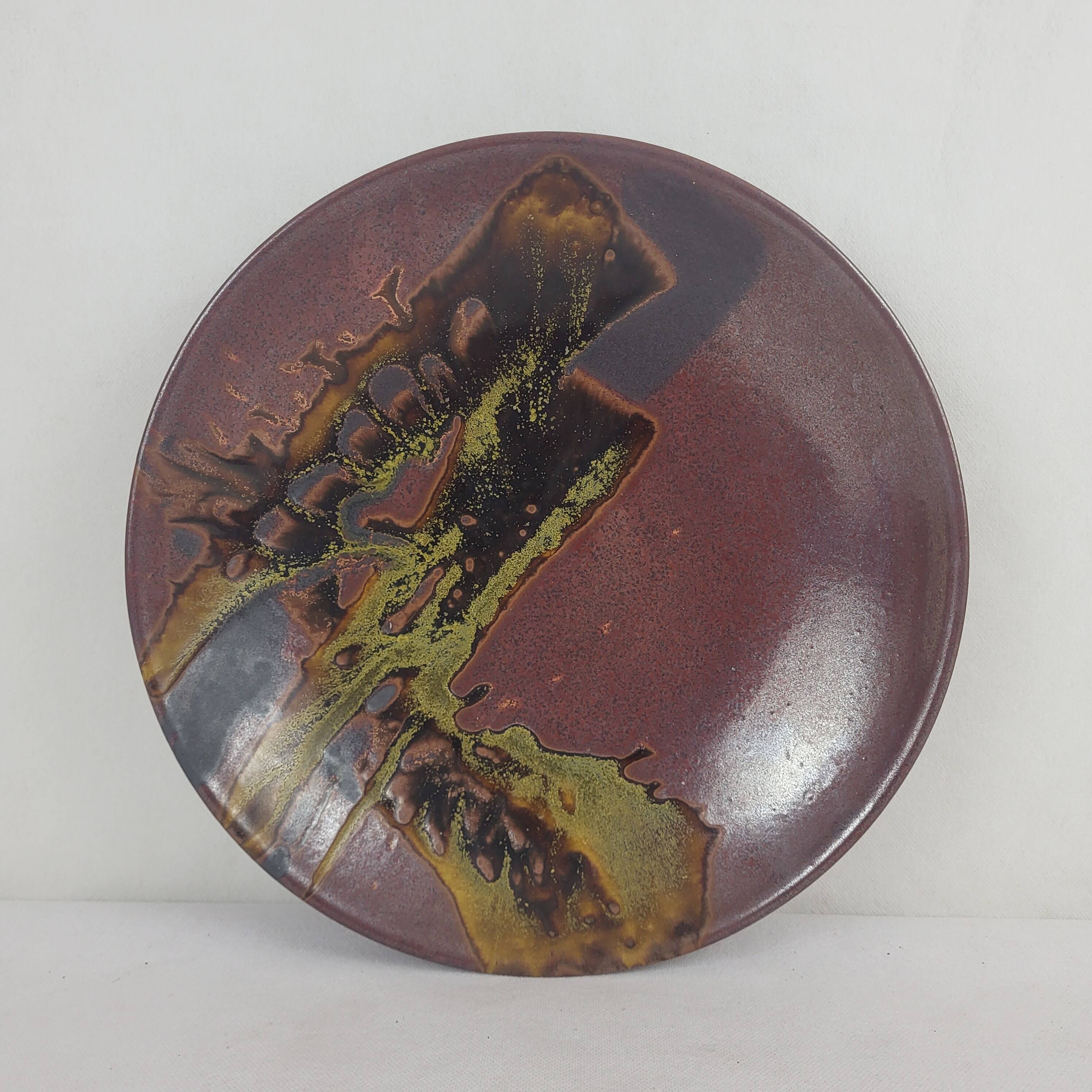 Stoneware dish Jean Cacheleux / Puisaye