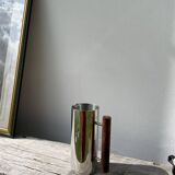 Guy Degrenne stainless steel and wood pitcher