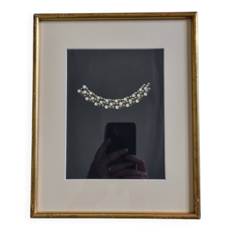 Gouache originale des années 1930 – Prototype de collier en perles par un joaillier de New York