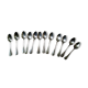 Box of 12 old silver spoons, 18gr 19th century