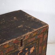 Antique Chinese chest painted in pine wood – China, circa 1900