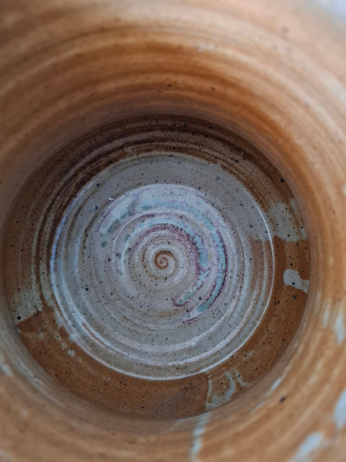 Ceramic pitcher by Fabien Comte, signed.