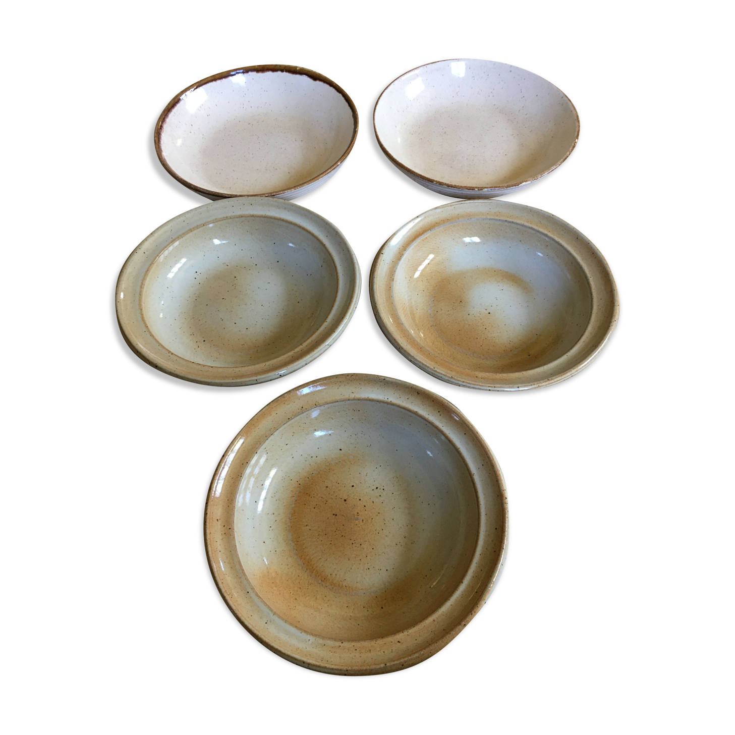 Lot of 5 soup plates