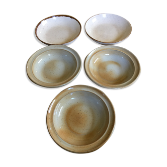 Lot de 5 assiettes à soupe