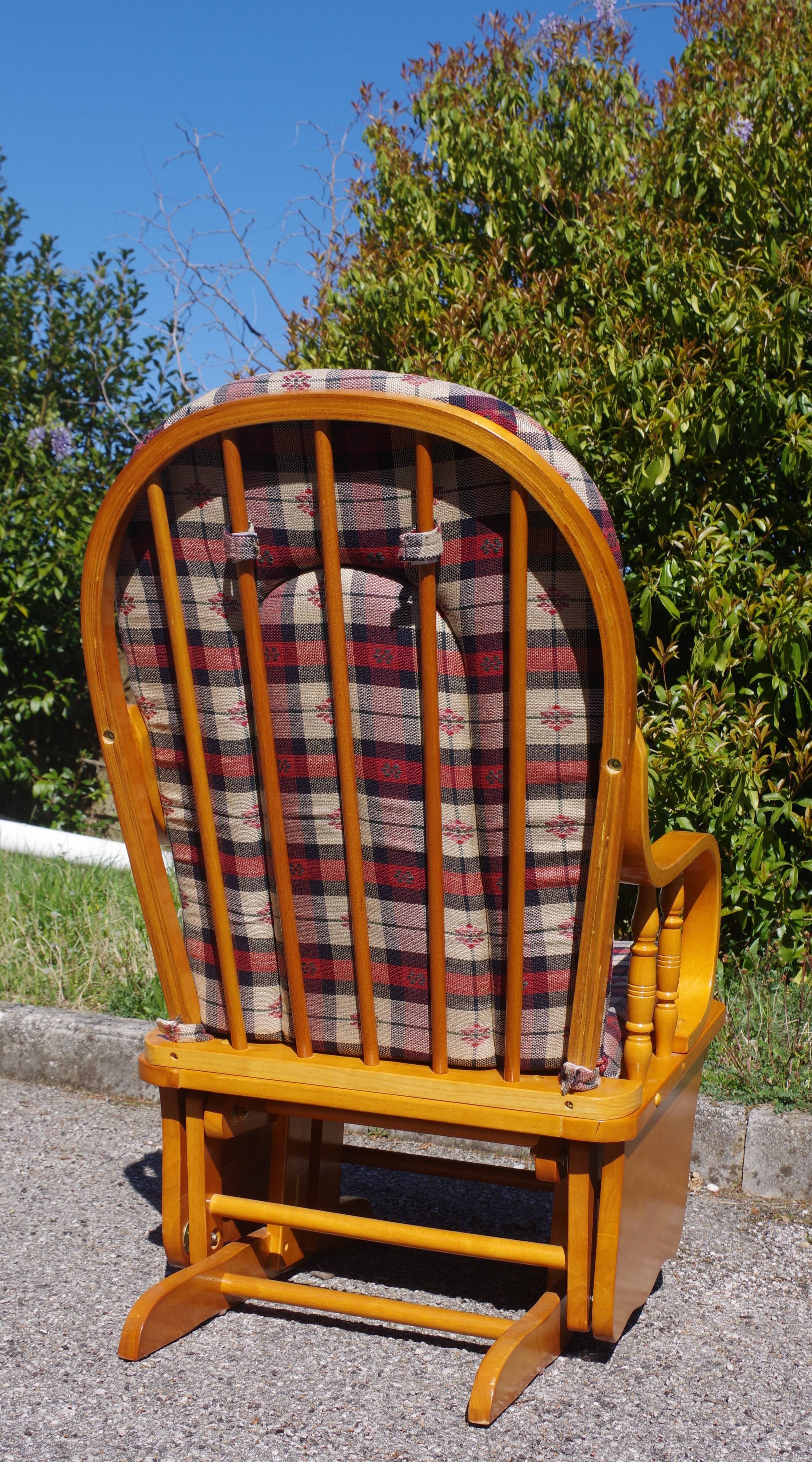 Rocking chair in pine, 1970s