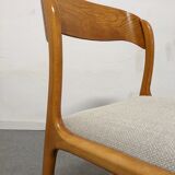 Series of 4 Baumann sleigh chairs from the 60s/70s