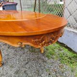 Louis XV extendable oval dining table