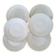 6 Flat Plates CNP Luxury Porcelain