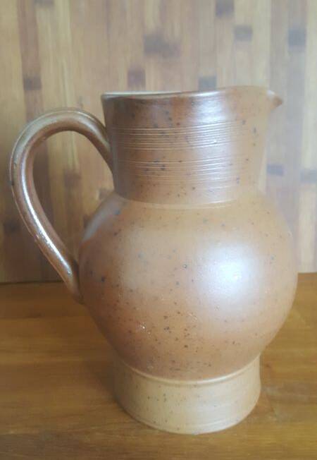 Pichet en grès brut vintage 1,5 L