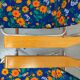 Pair of folding armchairs vintage camping Pouch DDR flowery