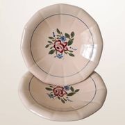 Pair of round dishes Digoin 9177