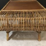 Rattan coffee table