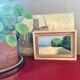 Oil by Walter Cecchi framed in oak American box