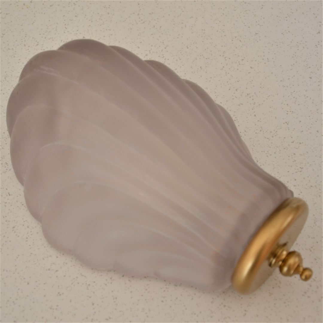Vintage glass shell wall lamp