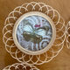 Ensemble de sous verre papillon vintage