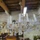 Lustre pampilles gaine de verre 12 ampoules