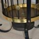 Metal, copper and brass Art Deco umbrella/plant stand.
