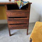 Bureau et sa chaise scandinave palissandre