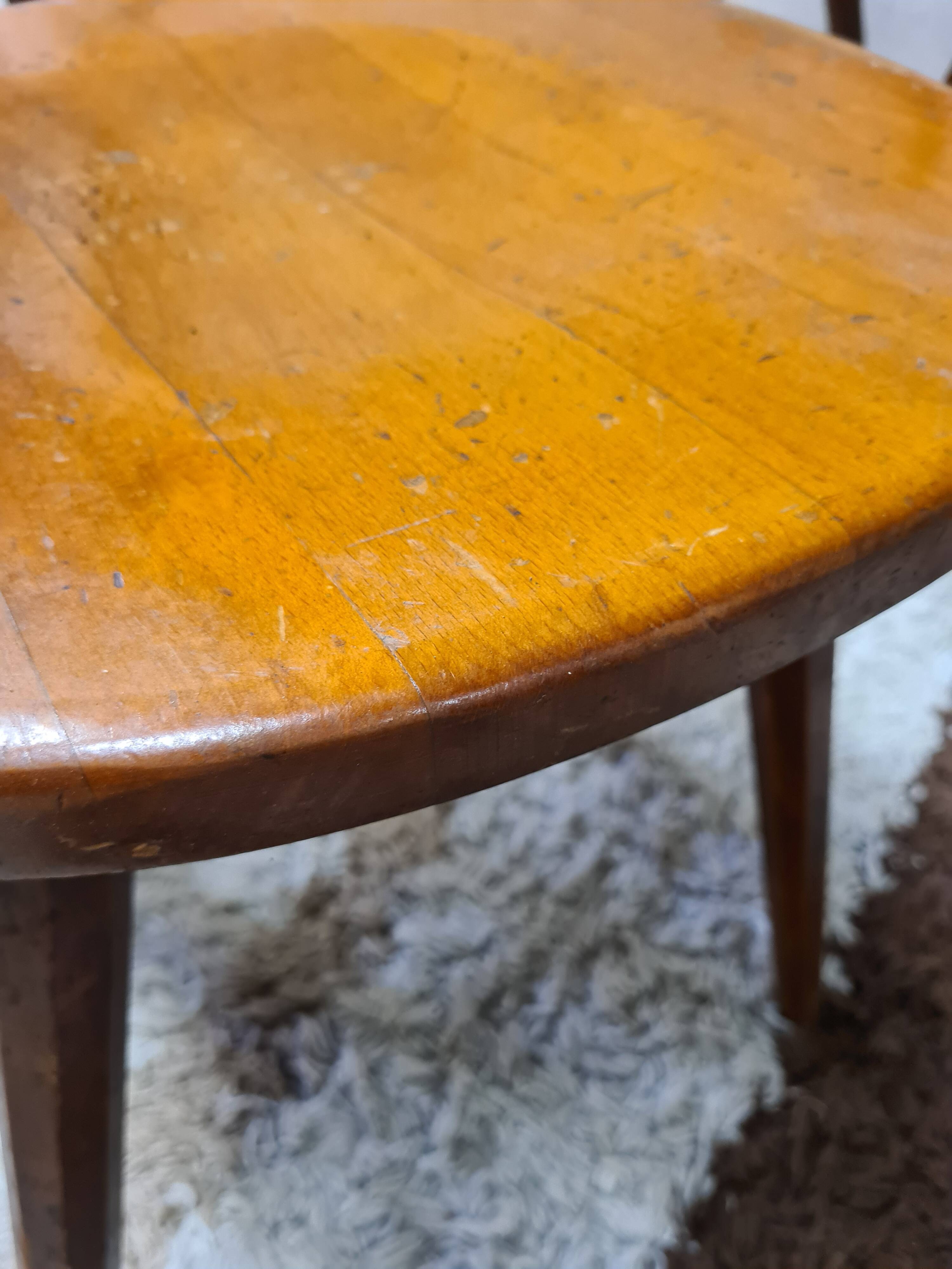 Set of 6 chairs brutalist bistro Bombenstabil year 1960