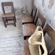 Set of 4 Savoyard pine folk art chairs from the 1950s.