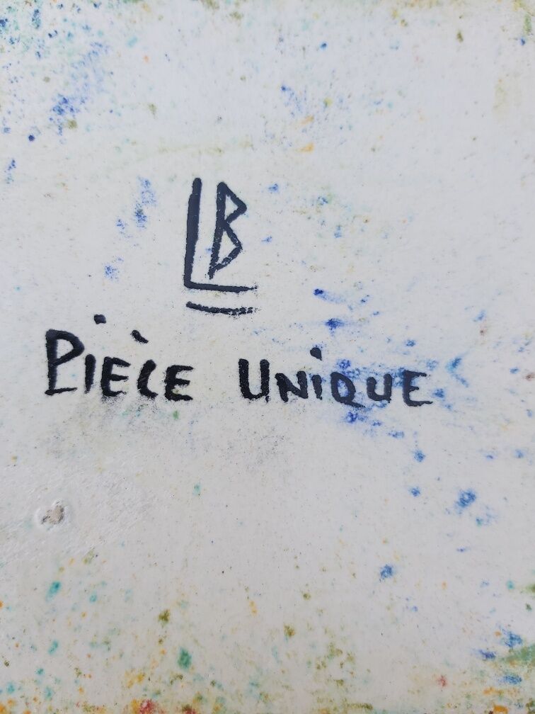 Bernard Lecuyer ceramic dish