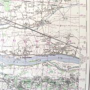 Carte vintage Angers 73x55cm