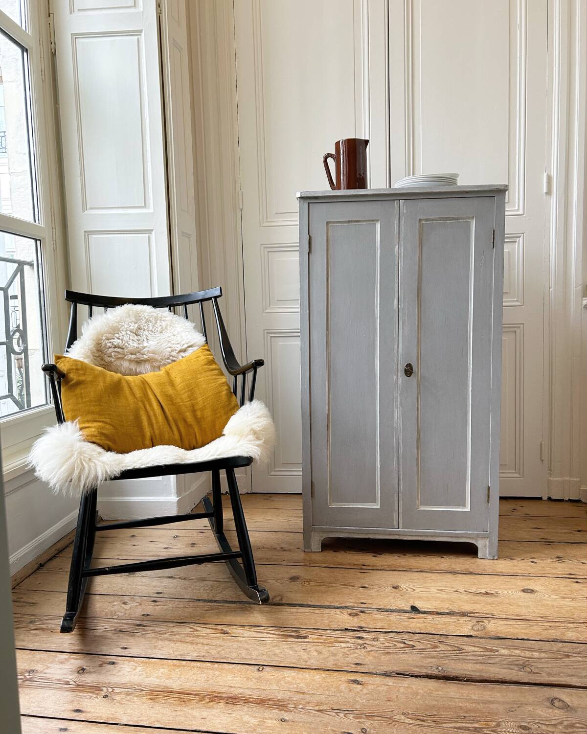 2-door patinated sideboard