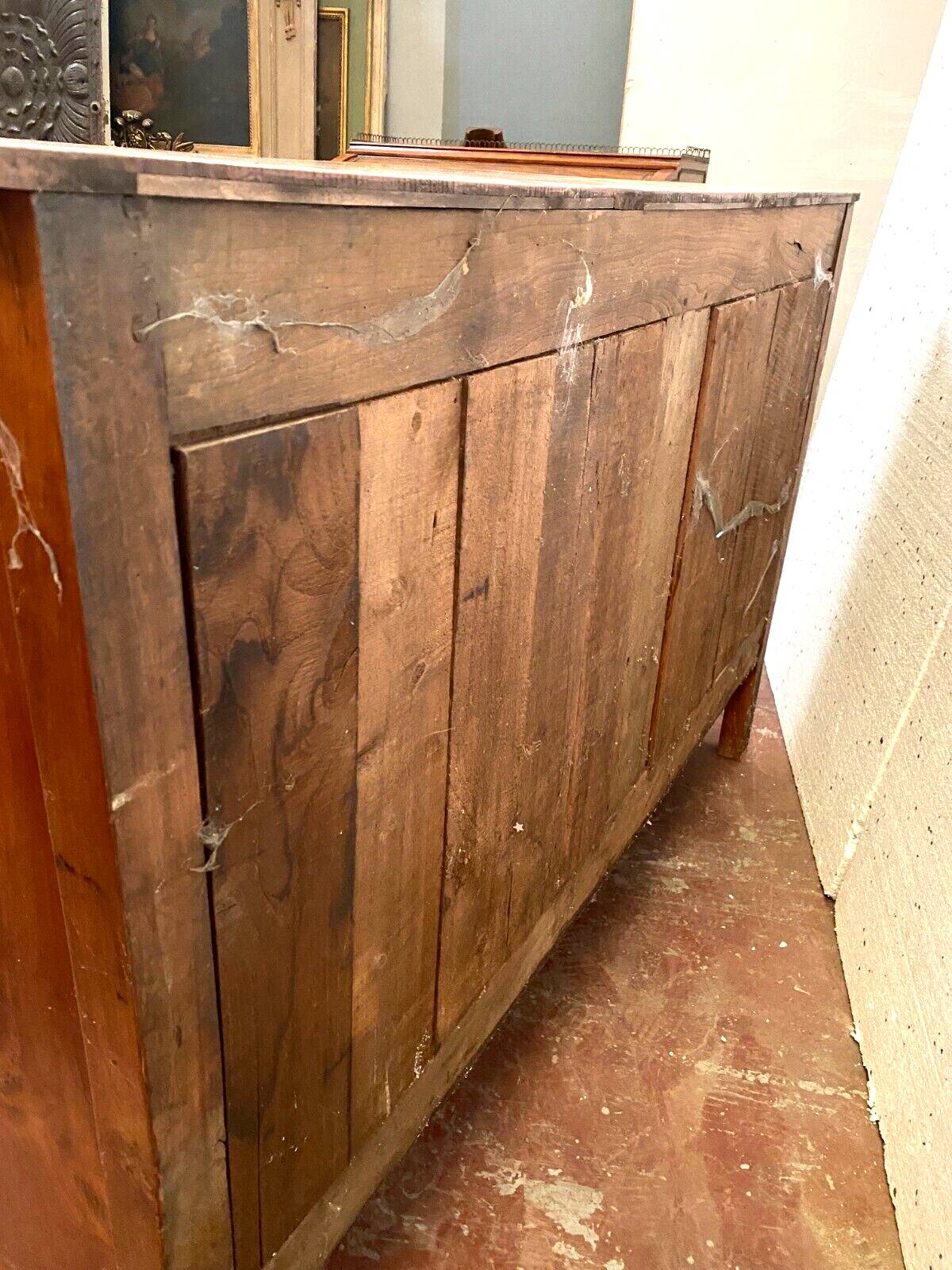 Enfilade trois portes de style Louis XV en merisier massif XX siècle