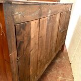 Enfilade trois portes de style Louis XV en merisier massif XX siècle