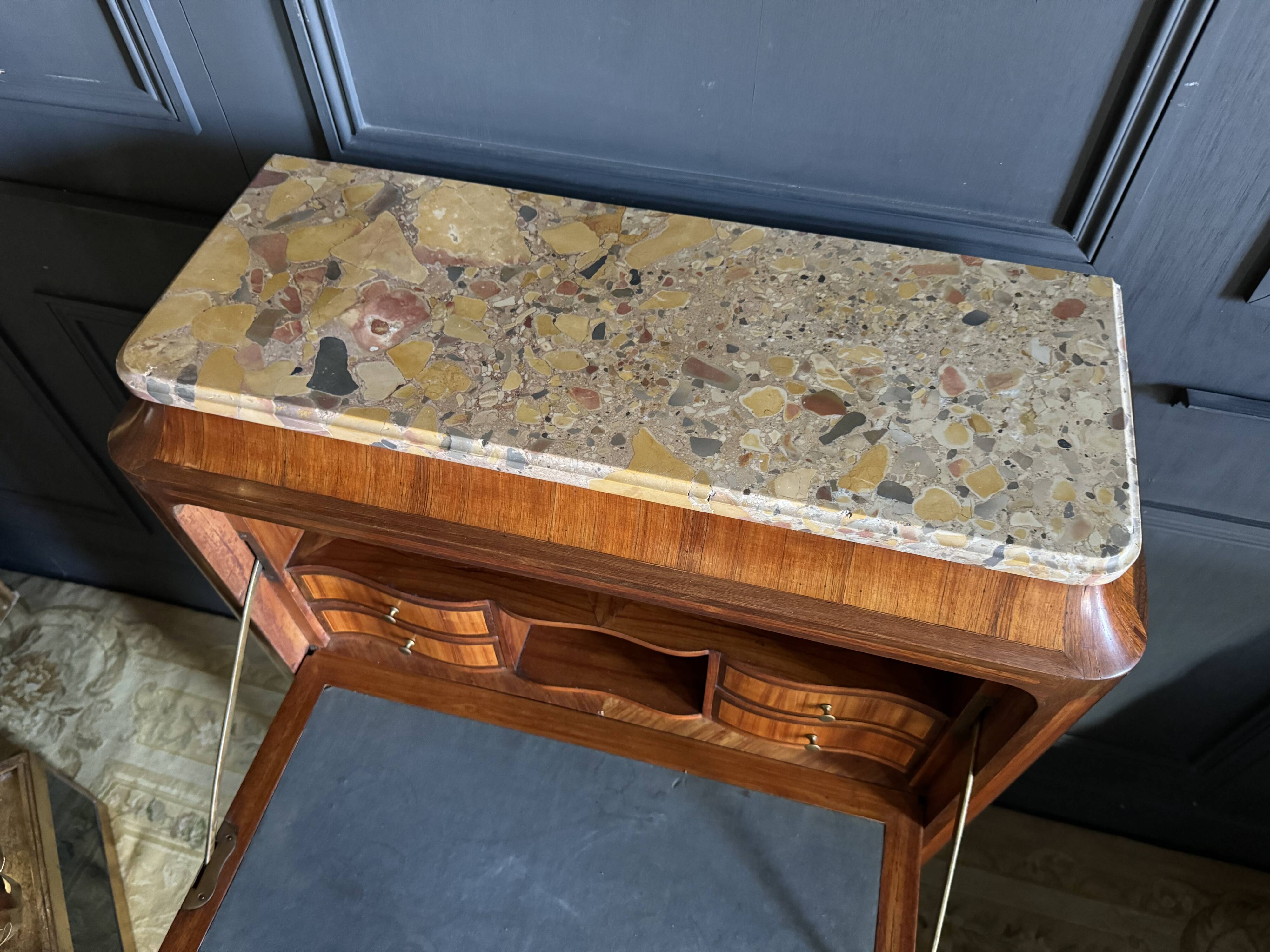 Children's secretary stamped jansen in rosewood - 20th century