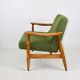 Vintage armchair GFM 300-202 designed by J. Kedziorek, 1970s loft style, green boucle - 2 pieces available.